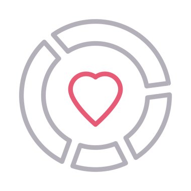 grafik renk çizgisi vektör simgesi