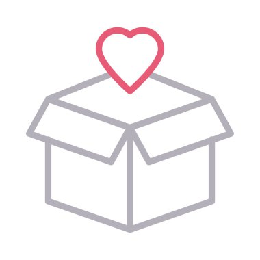 renk çizgi vektör simge aşk