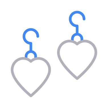 kalp renk çizgisi vektör simgesi