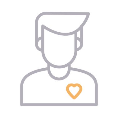 boy renk çizgisi vektör simgesi