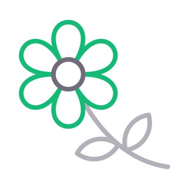 gül renk çizgisi vektör simgesi