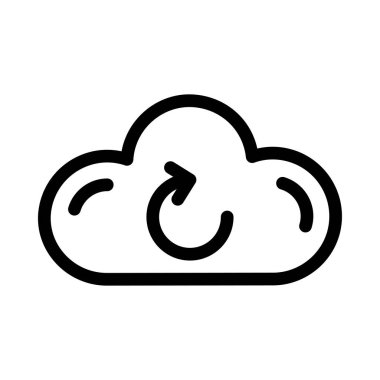 Hava ince çizgi vektör simgesi