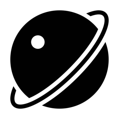 Dünya glif düz vektör simge