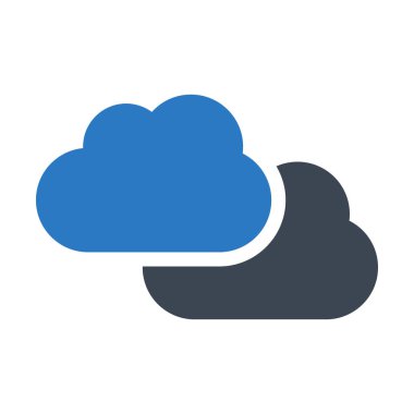 hava glyph renk vektör simgesi