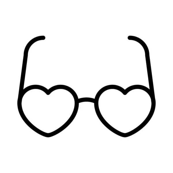 Goggles Thin Line Vector Icon — Stock Vector