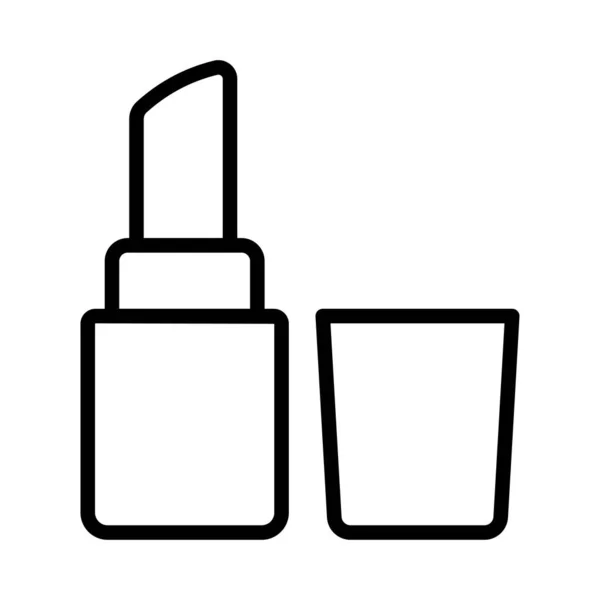 Icône Vectorielle Ligne Mince Maquillage — Image vectorielle