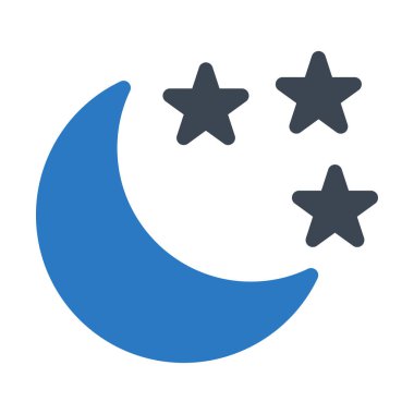 yıldız glyph renk vektör simgesi