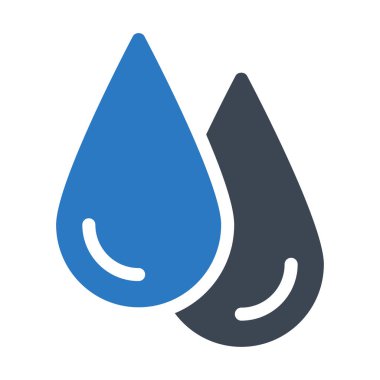 yağmur glyph renk vektör simgesi