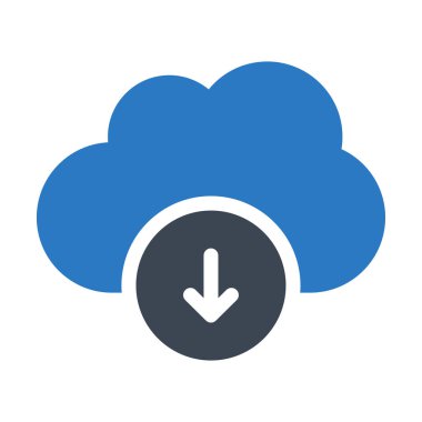 hava glyph renk vektör simgesi