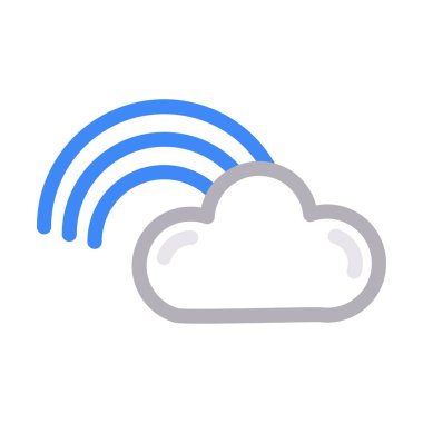 gökkuşağı renk çizgisi vektör simgesi