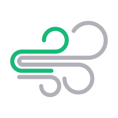 hava renk çizgisi vektör simgesi