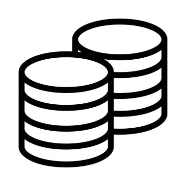 para ince çizgi vektör simgesi