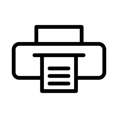 Faks ince çizgi vektör simgesi