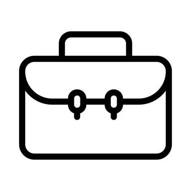 İnce Satır Vektör Simgesi Torbası