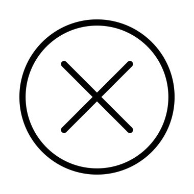 ince çizgi vektör simgesini çarpma