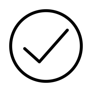 ince çizgi vektör simgesini işaretleyin