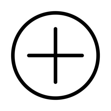 artı ince çizgi vektör simgesi