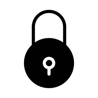 koruma glyph düz vektör simgesi