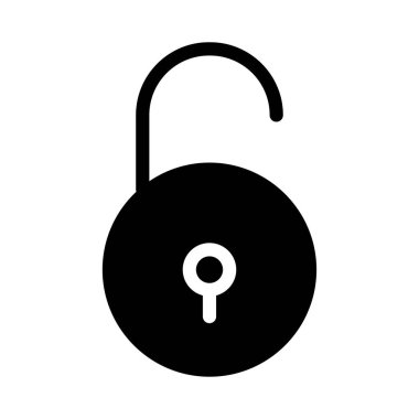 erişim glyph düz vektör simgesi