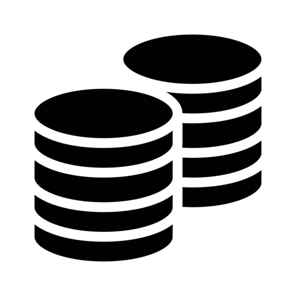 Ikona Pieniądze Symbol Wektor Płaski — Wektor stockowy