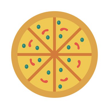 dilim glyph düz vektör simgesi