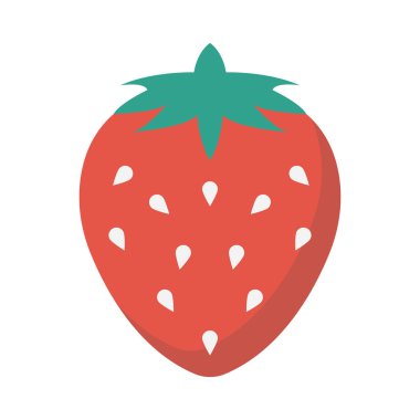 düz meyve glif simge vektör