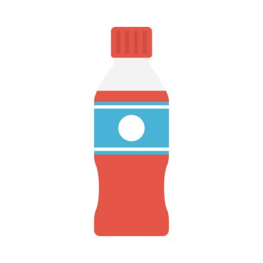 şişe glyph düz vektör simgesi