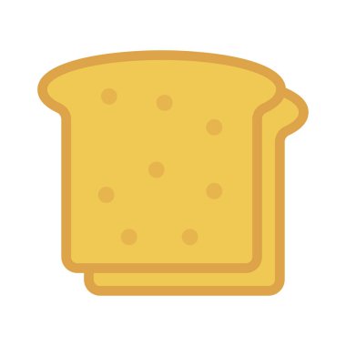 kahvaltı glyph düz vektör simgesi