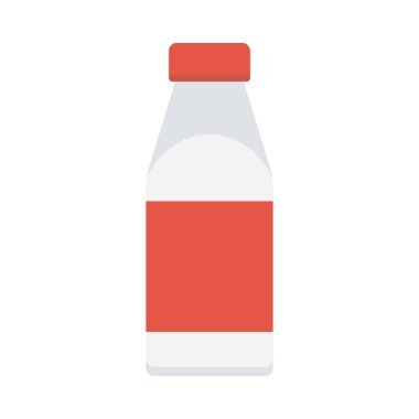 süt glyph düz vektör simgesi