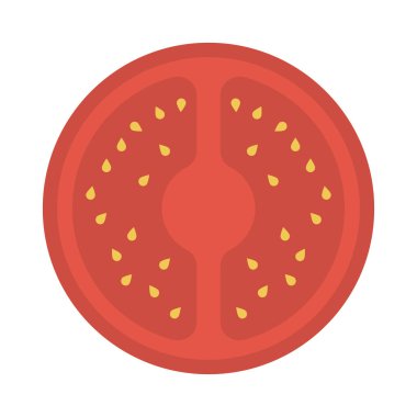 düz meyve glif simge vektör