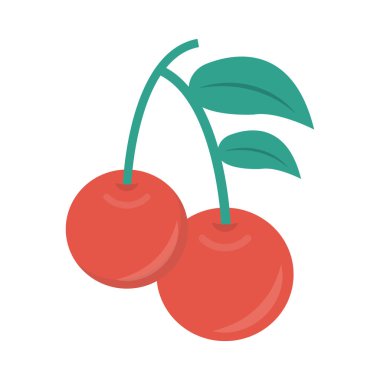 berry glyph düz vektör simgesi