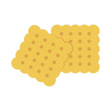 bisküvi glyph düz vektör simgesi