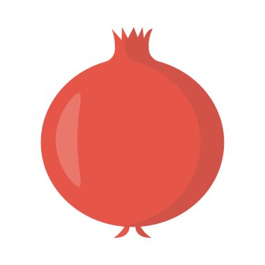 düz meyve glif simge vektör