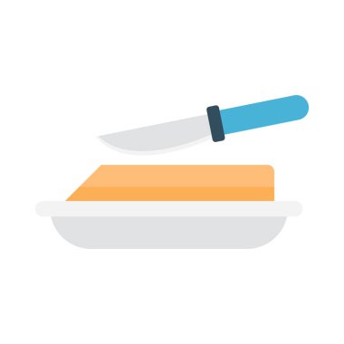 düz glif simge vektör