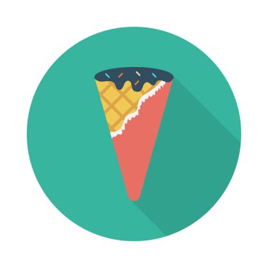 buz krem glif simge vektör