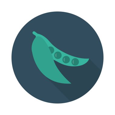 Bitkisel glif düz vektör simge