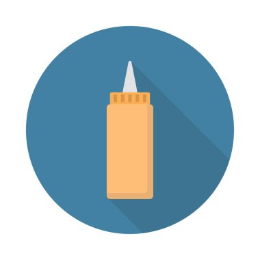 ketçap glyph düz vektör simgesi