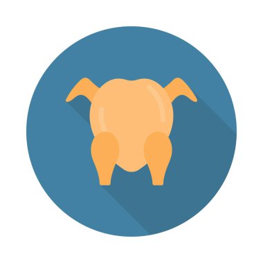 gıda glyph düz vektör simgesi