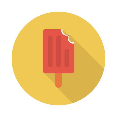 buz krem glif simge vektör