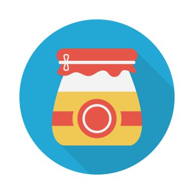 kavanoz glyph düz vektör simgesi