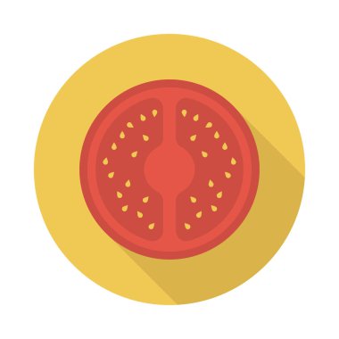 düz meyve glif simge vektör