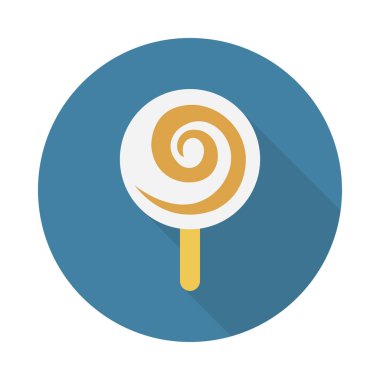 şeker glyph düz vektör simgesi