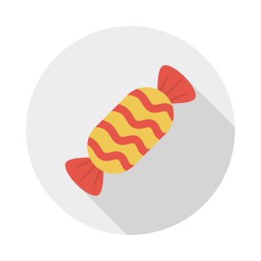 toffee glyph düz vektör simgesi