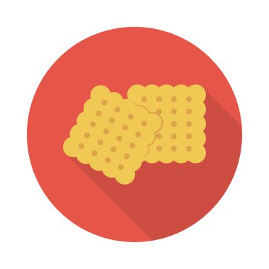 bisküvi glyph düz vektör simgesi