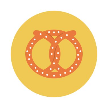 çerezler glyph düz vektör simgesi