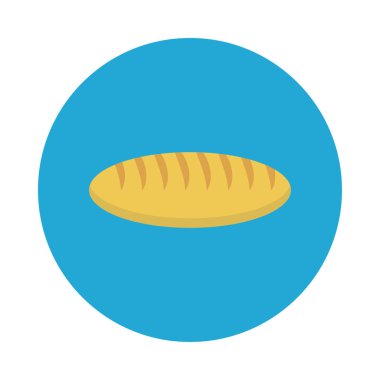ekmek glyph düz vektör simgesi