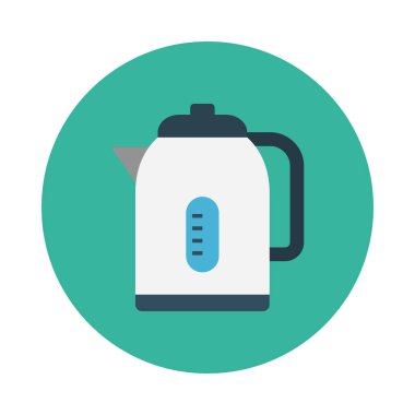 su ısıtıcısı glif düz vektör simge