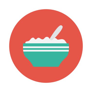 pirinç glyph düz vektör simgesi