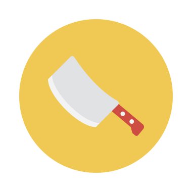 kasap glyph düz vektör simgesi