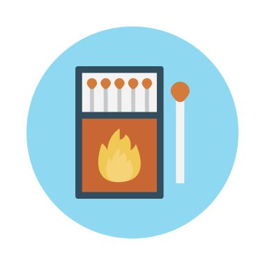 alev glif simge vektör